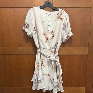Willow & Clay Cream Floral Mini Dress